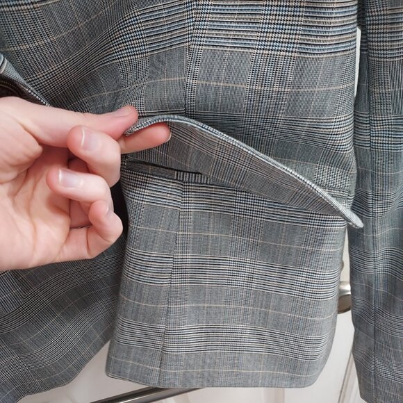 Anne Klein Grey Check Blazer - Picture 4 of 8